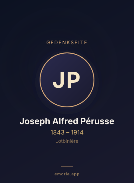 Gedenkportrait von Joseph Alfred Pérusse