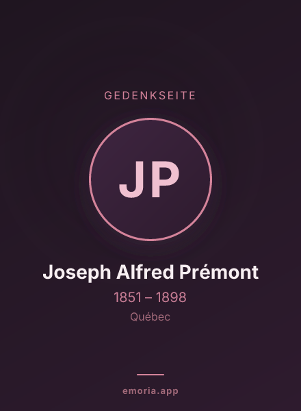 Gedenkportrait von Joseph Alfred Prémont