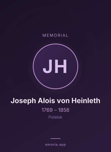 Memorial portrait of Joseph Alois von Heinleth