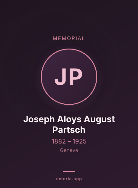 Memorial portrait of Joseph Aloys August Partsch