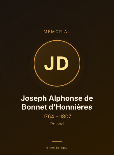 Memorial portrait of Joseph Alphonse de Bonnet d'Honnières
