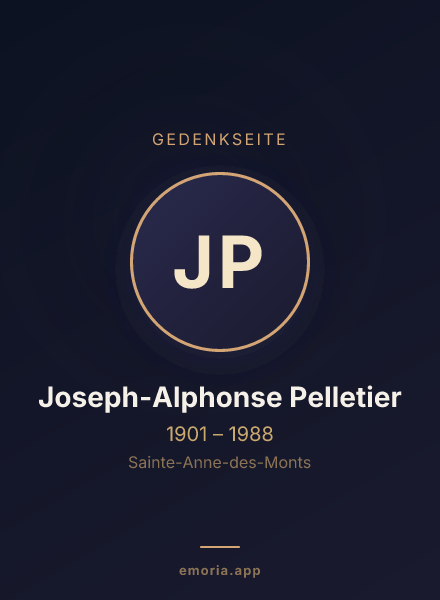Gedenkportrait von Joseph-Alphonse Pelletier