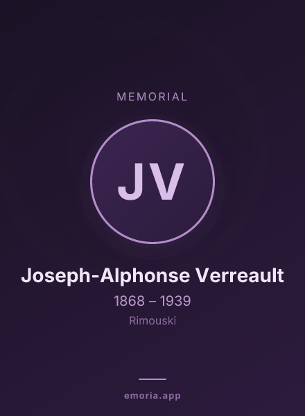 Memorial portrait of Joseph-Alphonse Verreault