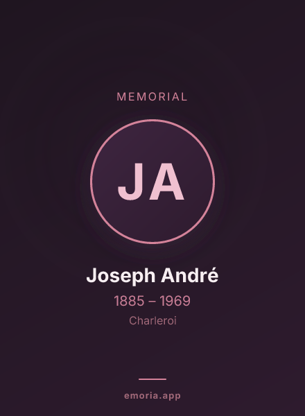 Memorial portrait of Joseph André