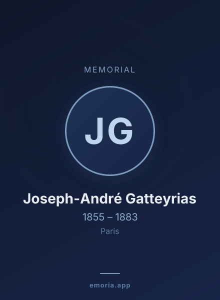 Memorial portrait of Joseph-André Gatteyrias