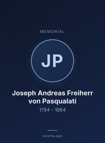 Memorial portrait of Joseph Andreas Freiherr von Pasqualati