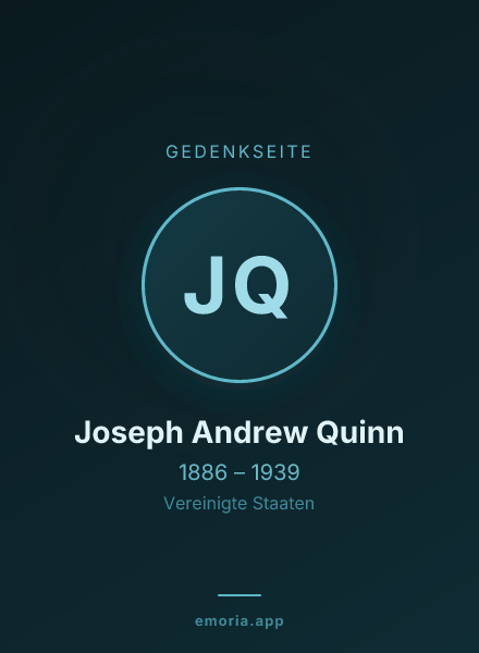 Gedenkportrait von Joseph Andrew Quinn