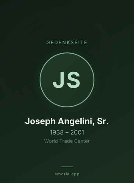 Gedenkportrait von Joseph Angelini, Sr.