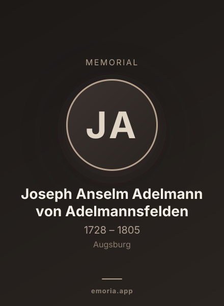 Memorial portrait of Joseph Anselm Adelmann von Adelmannsfelden