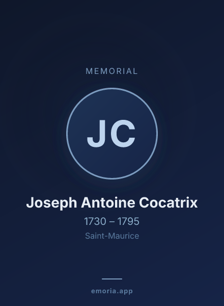 Memorial portrait of Joseph Antoine Cocatrix