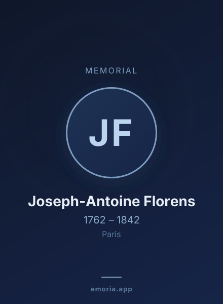 Memorial portrait of Joseph-Antoine Florens