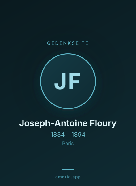 Gedenkportrait von Joseph-Antoine Floury