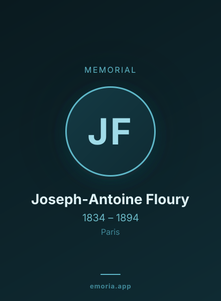 Memorial portrait of Joseph-Antoine Floury