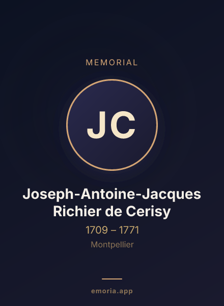 Memorial portrait of Joseph-Antoine-Jacques Richier de Cerisy