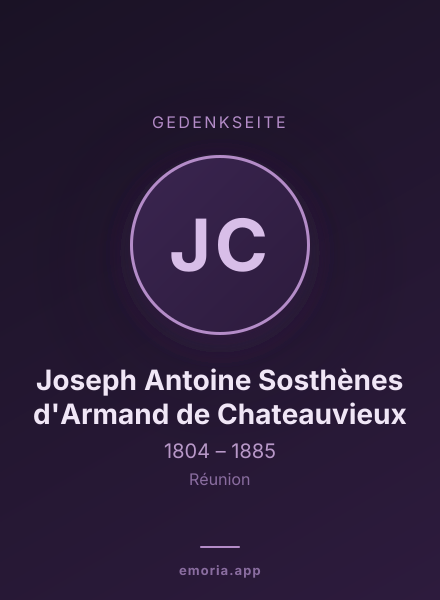 Gedenkportrait von Joseph Antoine Sosthènes d'Armand de Chateauvieux