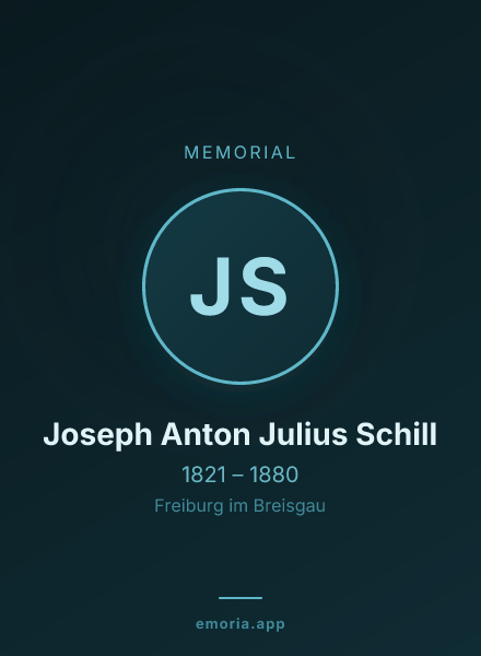 Memorial portrait of Joseph Anton Julius Schill