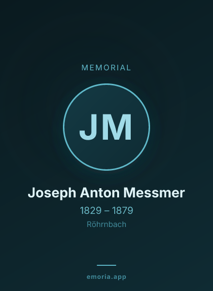 Memorial portrait of Joseph Anton Messmer