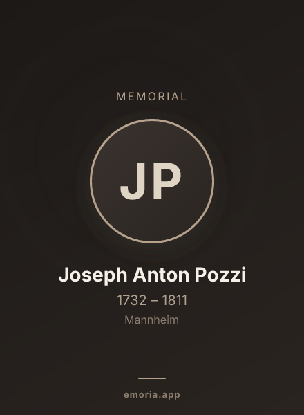 Memorial portrait of Joseph Anton Pozzi