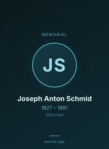 Memorial portrait of Joseph Anton Schmid