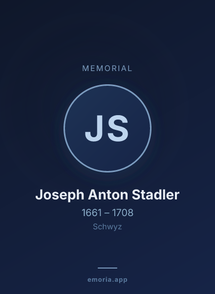 Memorial portrait of Joseph Anton Stadler