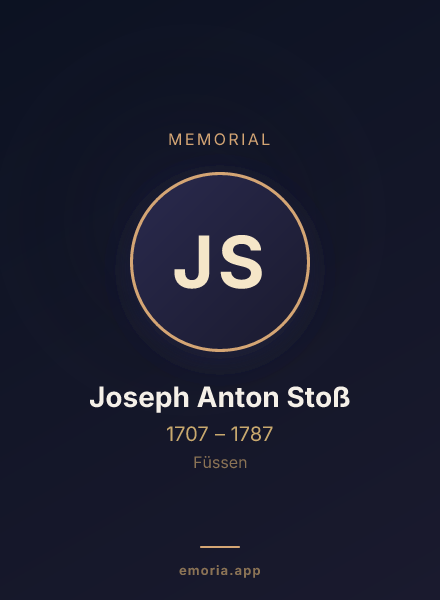 Memorial portrait of Joseph Anton Stoß