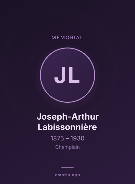 Memorial portrait of Joseph-Arthur Labissonnière