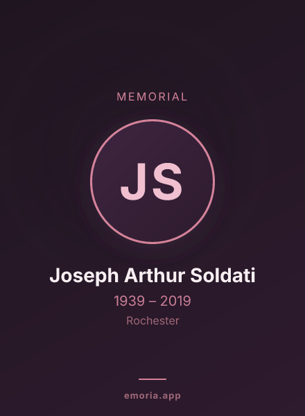 Memorial portrait of Joseph Arthur Soldati