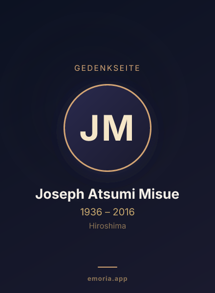 Gedenkportrait von Joseph Atsumi Misue