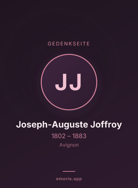 Gedenkportrait von Joseph-Auguste Joffroy