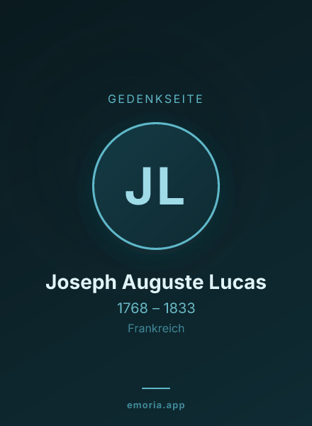 Gedenkportrait von Joseph Auguste Lucas