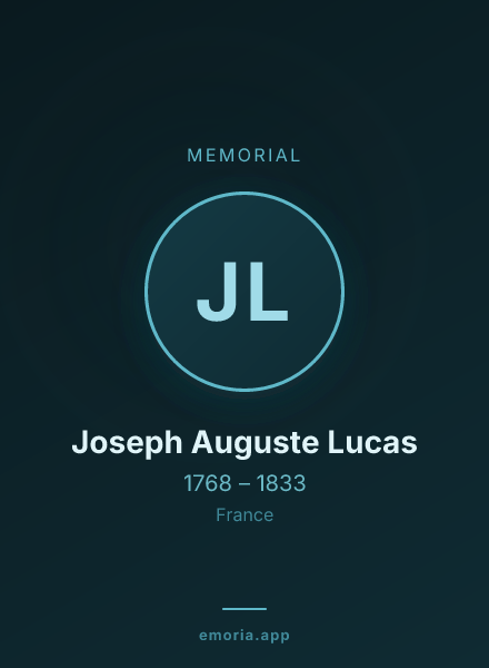 Memorial portrait of Joseph Auguste Lucas