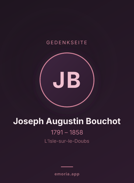 Gedenkportrait von Joseph Augustin Bouchot