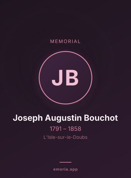 Memorial portrait of Joseph Augustin Bouchot