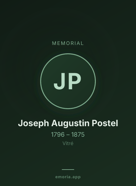 Memorial portrait of Joseph Augustin Postel