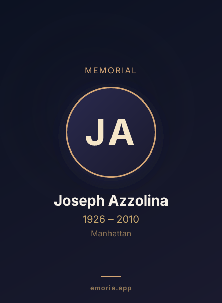 Memorial portrait of Joseph Azzolina