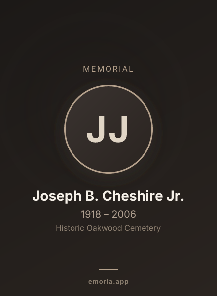 Memorial portrait of Joseph B. Cheshire Jr.
