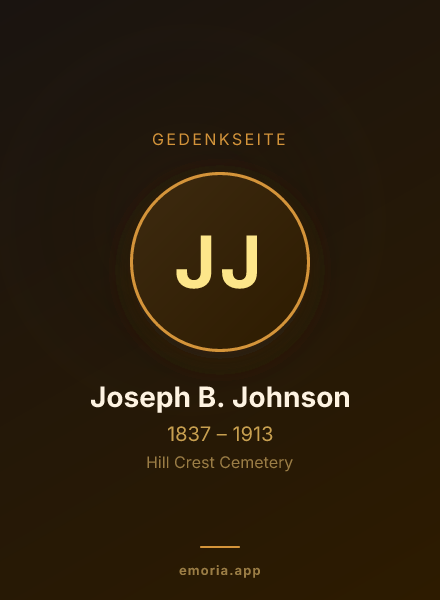 Gedenkportrait von Joseph B. Johnson
