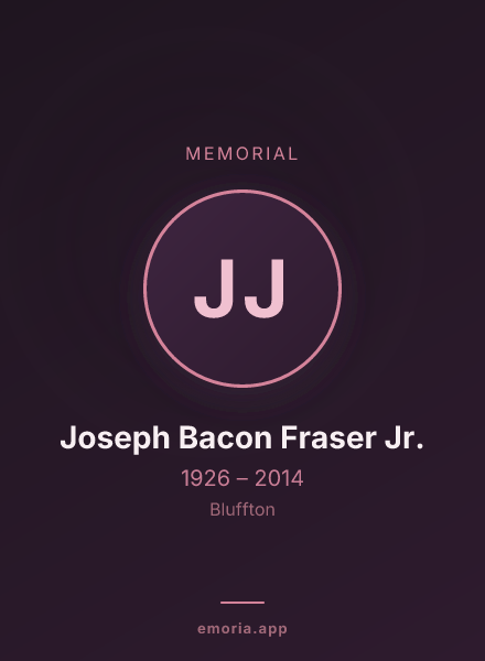 Memorial portrait of Joseph Bacon Fraser Jr.
