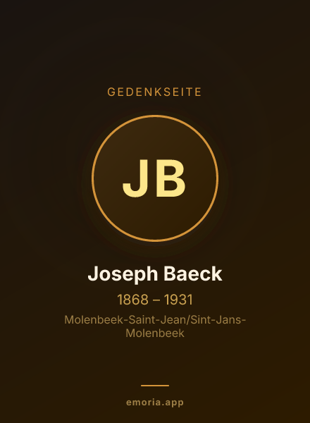 Gedenkportrait von Joseph Baeck