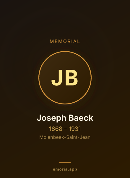 Memorial portrait of Joseph Baeck