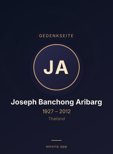 Gedenkportrait von Joseph Banchong Aribarg