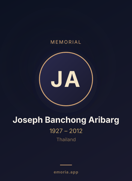Memorial portrait of Joseph Banchong Aribarg