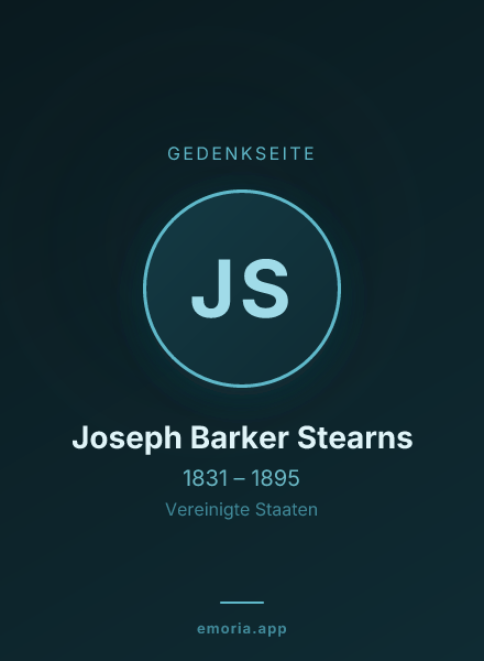 Gedenkportrait von Joseph Barker Stearns