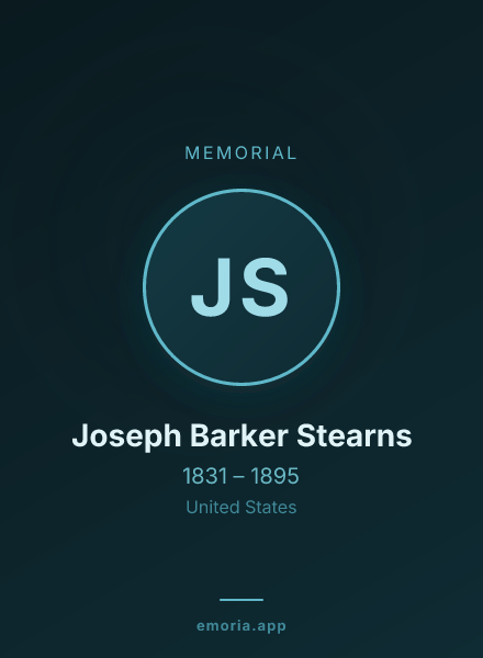 Memorial portrait of Joseph Barker Stearns