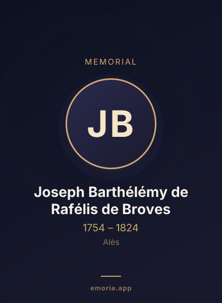 Memorial portrait of Joseph Barthélémy de Rafélis de Broves