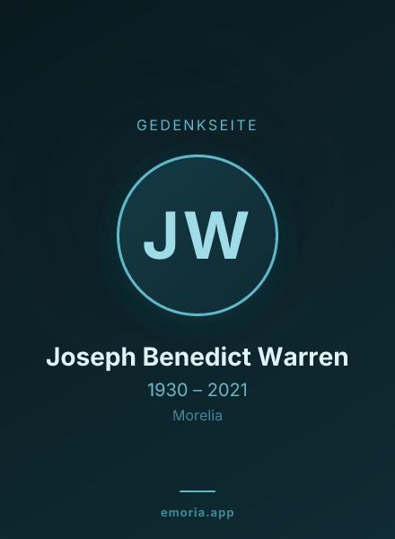 Gedenkportrait von Joseph Benedict Warren