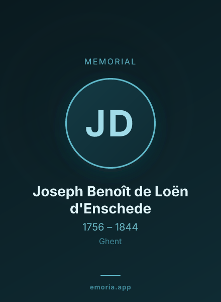 Memorial portrait of Joseph Benoît de Loën d'Enschede