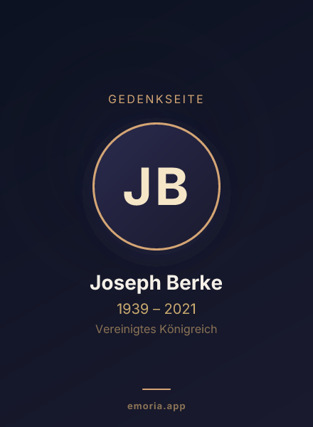 Gedenkportrait von Joseph Berke