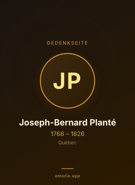 Gedenkportrait von Joseph-Bernard Planté