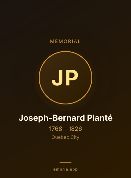 Memorial portrait of Joseph-Bernard Planté